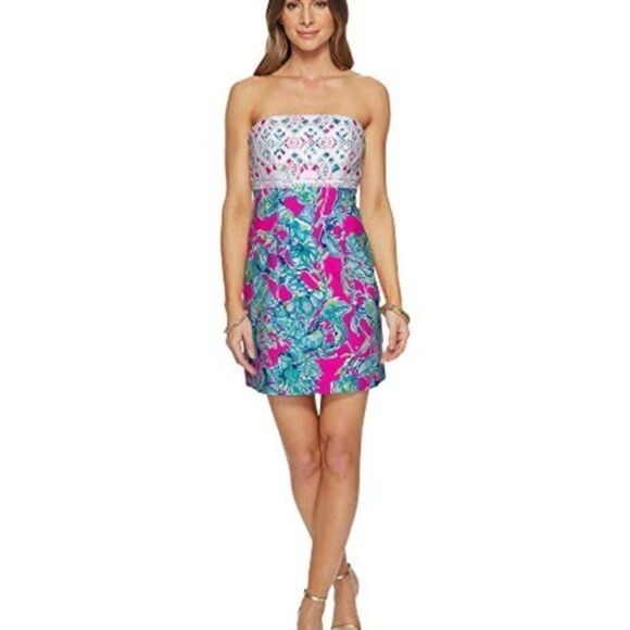 Lilly Pulitzer Brynn Lobsters in Love Dress - Picture 2 of 7